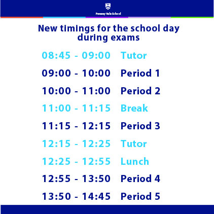 times for school day